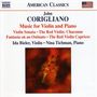 John Corigliano: Sonate für Violine & Klavier, CD