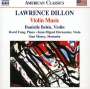 Lawrence Dillon: Kammermusik für Violine, CD