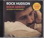 "ROCK HUDSON ROCK GENTLY THE SONGS OF ROD McKUEN" mit Hinweis auf "INCLUDÌNG 3 BONUS CUTS!". Bild eines nachdenklichen Mannes.