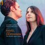 Text: Audrey Lonca-Alberto, Paolo Rigutto, Ravel meets Gershwin, Duo de piano quatre mains. Zwei Personen in formeller Kleidung.