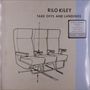 „RILO KILEY TAKE OFFS AND LANDINGS“ steht oben. Zeichnung von Flugzeugsitzen mit Nummern und Pfeilen.
