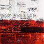 Texte: "Born from a Wish", "Give me a call sometime." Illustration mit roten und weißen Bereichen und floralen Mustern.