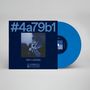 Text: "#4a79b1", "RAY LOZANO". Ein blauer Schallplattenumschlag mit einem Bild in der Mitte.