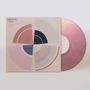 "IMPERIAL TEEN ALL OVER YOU" steht oben links. Eine Schallplatte in Rosa zeigt geometrische Muster in Rosa, Blau und Grau.