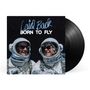 "Born to Fly" Albumcover von Laid Back, zeigt zwei Astronauten in Raumanzügen mit Sonnenbrillen, die lächeln.