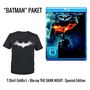Christopher Nolan: The Dark Knight (Geschenkset mit T-Shirt Batarang-Logo) (Blu-ray), BR,BR,T-Shirts