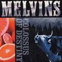 Text: "MELVINS" oben, "COLOSSUS OF DESTINY" vertikal. Links Orangen, rechts ein Schwarz-Weiß-Bild eines Stiers.
