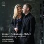 Texte: Jenner, Schumann, Weber. Works for clarinet and piano. Jean Johnson, Steven Osborne. Zwei Personen lächeln.