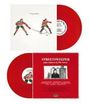 Text: "Streetsweeper", "John Andreas & The Lovers". Zwei rote Schallplatten, eine mit Eishockeyspielern, die andere mit einem Foto.