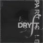 Text: "PART" vertikal, "DRYFT" horizontal,  Schwarzweiß-Design mit abstrakten Mustern im Hintergrund.