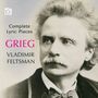 Text: "Complete Lyric Pieces GRIEG VLADIMIR FELTSMAN." Ein Porträt eines Mannes mit Schnurrbart, nach rechts blickend.