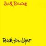 "Bad Brains" in Rot oben, "Rock for Light" in Schwarz unten, gelber Hintergrund.