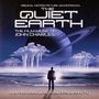Text: "The Quiet Earth", "The Film Music of John Charles". Person vor einem Planeten mit Ringen und außergewöhnlichen Wolken.