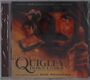 "QUIGLEY DOWN UNDER" ist der Titel. Illustration im Westernstil: Erwachsener Mann mit Cowboyhut und Gewehr. Frau in Edwardianischer Kleidung.