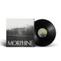 „MORPHINE“ steht groß auf einem Schallplattencover mit einem schwarz-weißen Bild einer Landschaft im Hintergrund.