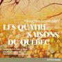 "LES QUATRE SAISONS DU QUÉBEC", Titel und Künstlernamen in Weiß. Illustration in warmen Gelb- und Orangetönen mit Ästen.