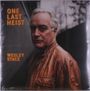 Titel: "ONE LAST HEIST", Name: "WESLEY STACE". Ein Mann in brauner Lederjacke blickt ernst, unscharfer Hintergrund mit Bäumen.
