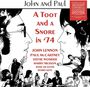 "John and Paul. A Toot and a Snore in '74. Namen: John Lennon, Paul McCartney, Stevie Wonder, Harry Nilsson."