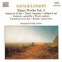 Felix Mendelssohn Bartholdy: Klavierwerke Vol.3, CD