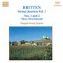 Benjamin Britten: Sämtliche Werke für Streichquartett Vol.1, CD