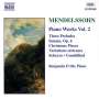 Felix Mendelssohn Bartholdy: Klavierwerke Vol.2, CD