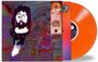 Texte: "ALPHA & ORANGE VINYL", "ATOMIC OPERA", "AO", "PROGRESSIVE ROCK CLASSIC..."

Illustration: Bunte, abstrakte Kunst mit einer orangefarbenen Schallplatte.