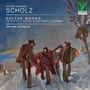 "Arthur Johannes Scholz - Guitar Works in Early 20th-Century Vienna. Guitare Actuelle." Drei Männer und verschneite Landschaft.