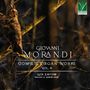 "Giovanni Morandi, Complete Organ Works Vol. 9, Luca Sartore. Eule sitzt auf einem Ast in einem dunklen Wald."