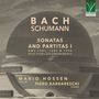 "BACH SCHUMANN: SONATAS AND PARTITAS I BWV 1001, 1003 & 1004, Mario Hossen Violin, Piero Barbareschi Piano. Da Vinci Classics Logo."