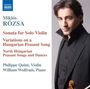 Miklós Rózsa: Sonate für Violine solo op.40, CD
