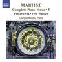 Bohuslav Martinu: Sämtliche Klavierwerke Vol.5, CD