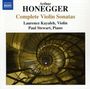 Arthur Honegger: Sämtliche Violinsonaten, CD