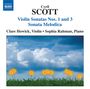 Cyril Scott: Sonaten für Violine & Klavier Nr.1 & 3, CD