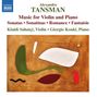 Alexandre Tansman: Kammermusik für Violine & Klavier, CD