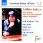 : Akihiro Sakiya - Piano Recital, CD