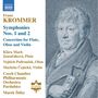 Franz Krommer, Symphonies Nos. 1 and 2. Concertino für Flöte, Oboe und Violine. Abbildung eines Mannes in klassischer Kleidung.