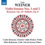 Leo Weiner (1885-1960): Violinsonaten Nr.1 & 2, CD