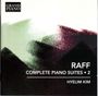 "RAFF COMPLETE PIANO SUITES • 2", "HYELIM KIM". Oben links: "GRAND PIANO" Logo. Aquarellartige, pastellfarbene Strukturen.