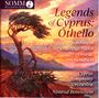 "Legends of Cyprus: Othello" mit Künstlernamen. Illustration: Ein Baum vor einem dramatischen Sonnenuntergang.