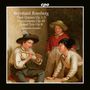„Bernhard Romberg: Flute Quintet Op. 1, 3; Divertimento Op. 40; Grand Trio Op. 8“ von Ardhinghello Ensemble. Gemälde mit drei lachenden Kindern, eines spielt Flöte.