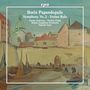 "Boris Papandopulo - Symphony No.2, Vrzino Kolo. Emilia Rukavina, Martina Filjak, Rijeka Symphony Orchestra, Valentin Egel."  
Impressionistisches Gemälde einer Stadtansicht mit Booten und Gebäuden.