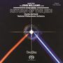 "Music from the John Williams score Star Wars: Return of the Jedi. Charles Gerhardt, National Philharmonic Orchestra." 

Farbenfrohe Lichtstrahlen kreuzen sich zentral.