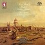 Texte: Pierre Boulez, Handel: Water Music (Complete), New York Philharmonic. Illustration: Historische Stadtansicht mit Fluss.
