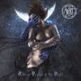 „Etheric Realms of the Night“: Eine Frau umarmt sich, blaue Hände umschlingen sie, Mond und dunkler, mystischer Hintergrund.