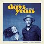 Text: "these are the days that turn in to years". Unten: "Pharis & Jason Romero". Zwei lächelnde Personen, Mann mit Hut.