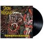 Text: "IRON REAGAN" und "DEMONETIZATION". Illustration: Gruselige, groteske Fratze mit Tentakeln und Monsterelementen.