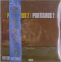 "PORTISHUS 2 | PORTISHUS 2" steht oben groß. Es gibt ein blaues Band mit japanischen Schriftzeichen über einem Nebelmotiv.