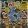 Text: "MGMT", "Time to Pretend", "Eat the World". Illustrative bunte Welt mit Monstern und Pflanzen.