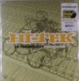 Text: "HI-TEKNOLOGY Instrumentals". Ein Cover mit gelben Schriftzug und DJ-Mischpult als Hintergrund.