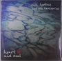 „rich hopkins and the luminarios“ oben, „heart and soul“ mit rotem Herz unten, Hintergrund: abstrakte blaue Muster.